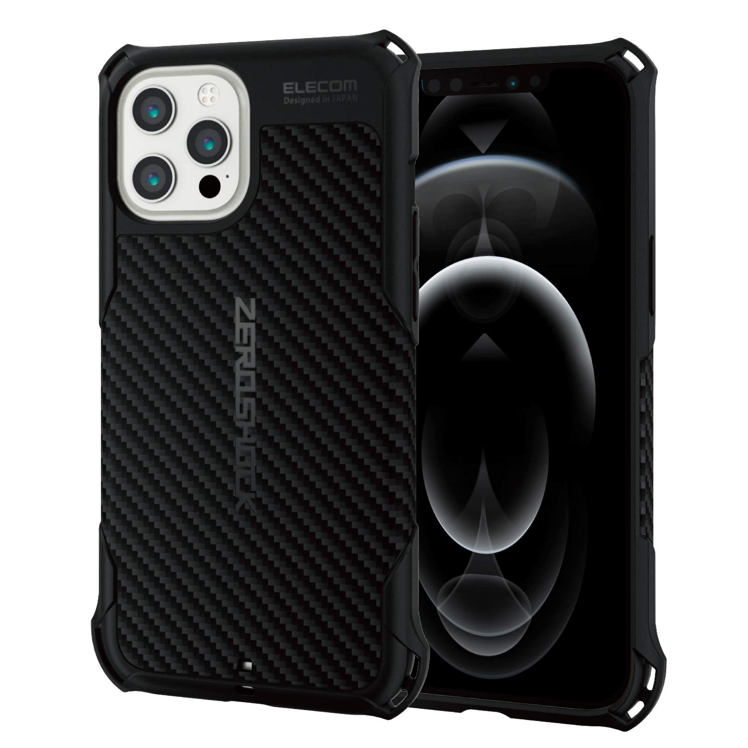 Amazon.co.jp: エレコム iPhone 12 Pro Max ケース ZEROSHOCK 耐衝撃